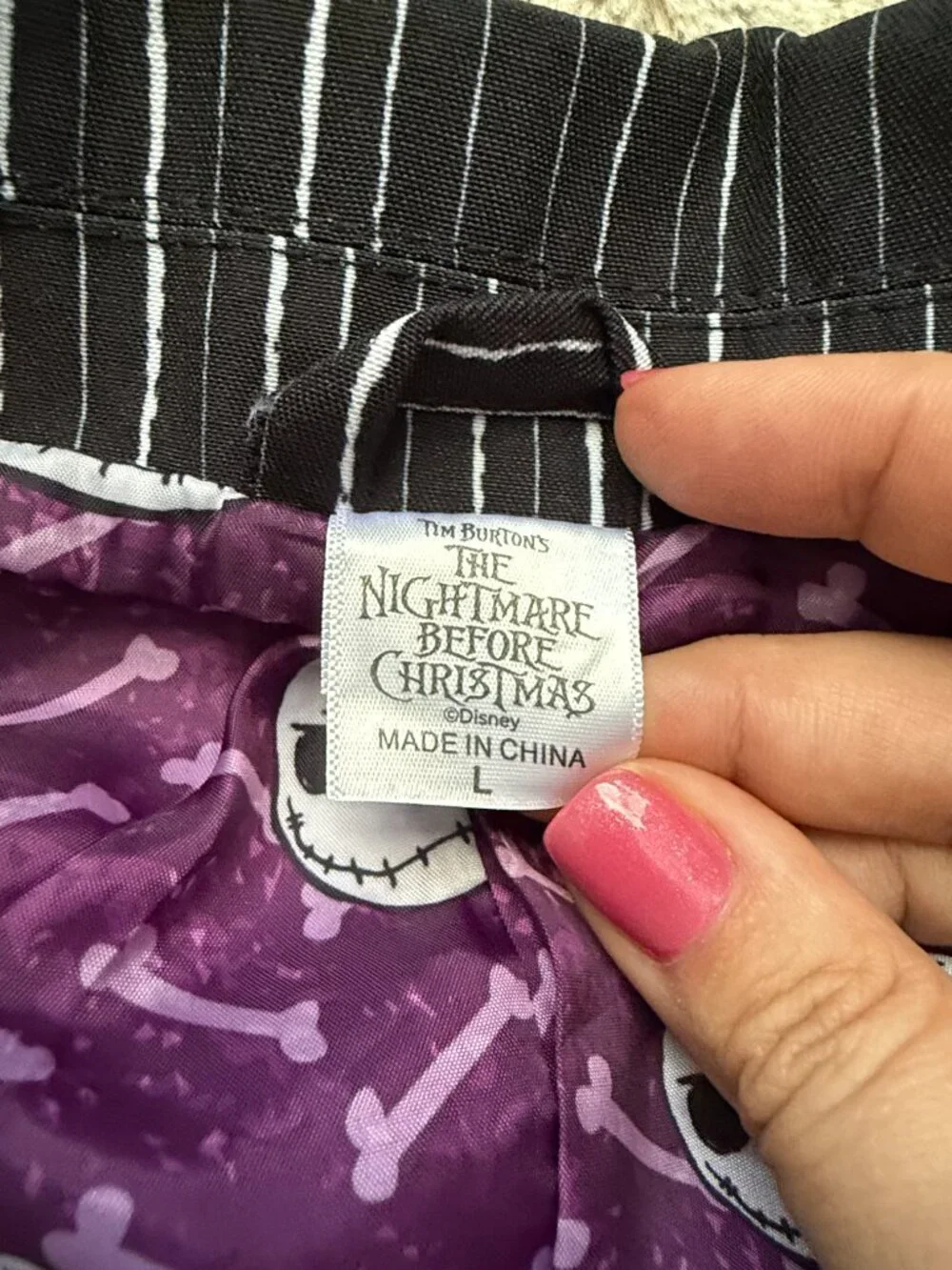 Disney Nightmare Before Christmas Spirit Halloween blazer large Jack Skellington